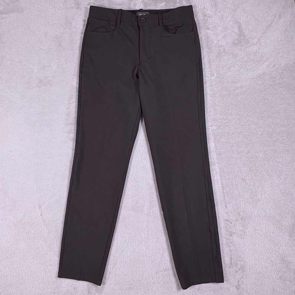 Athleisure FLX Premium‎ 5-Pocket Performance Pants Black W32 L30 Chino Golf Tech